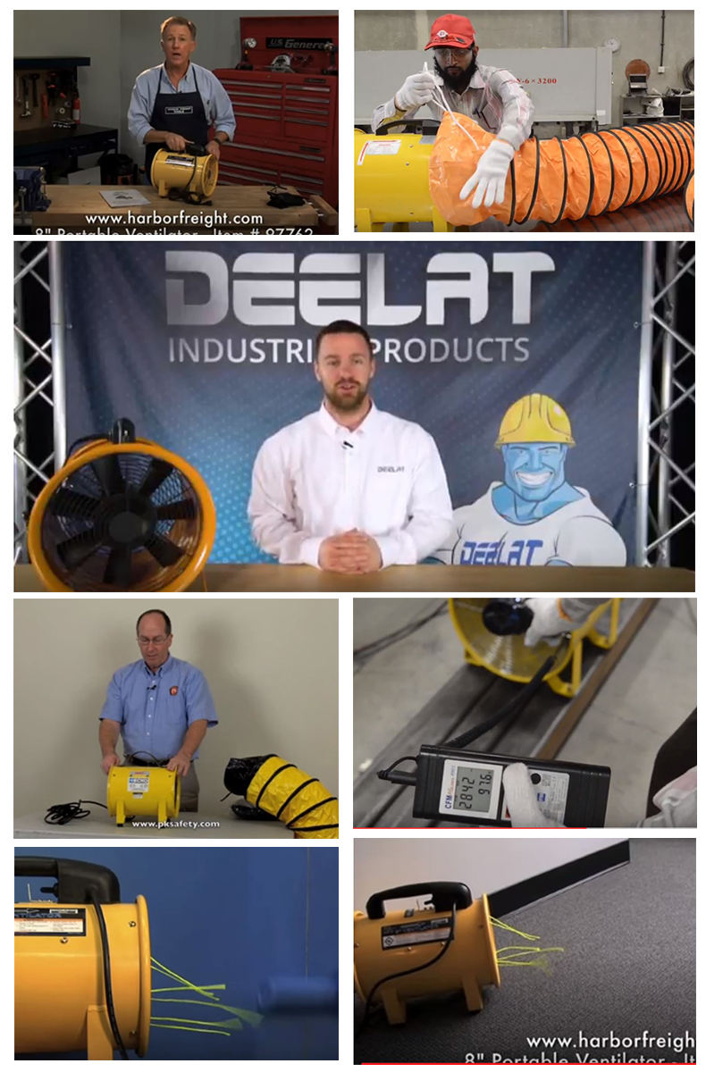 Axial fan-8-16 inch 220V Portable ventilation exhaust fan ducted fan flexible duct Small volume Ventilation fan