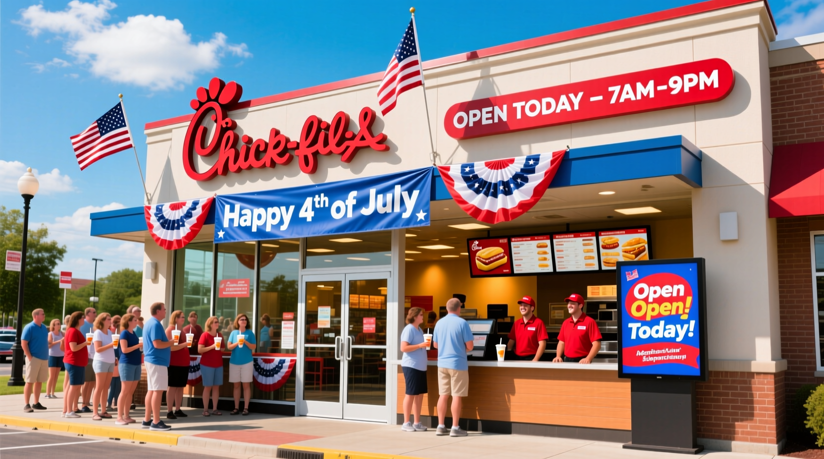 is chic fil a open on 4th of july