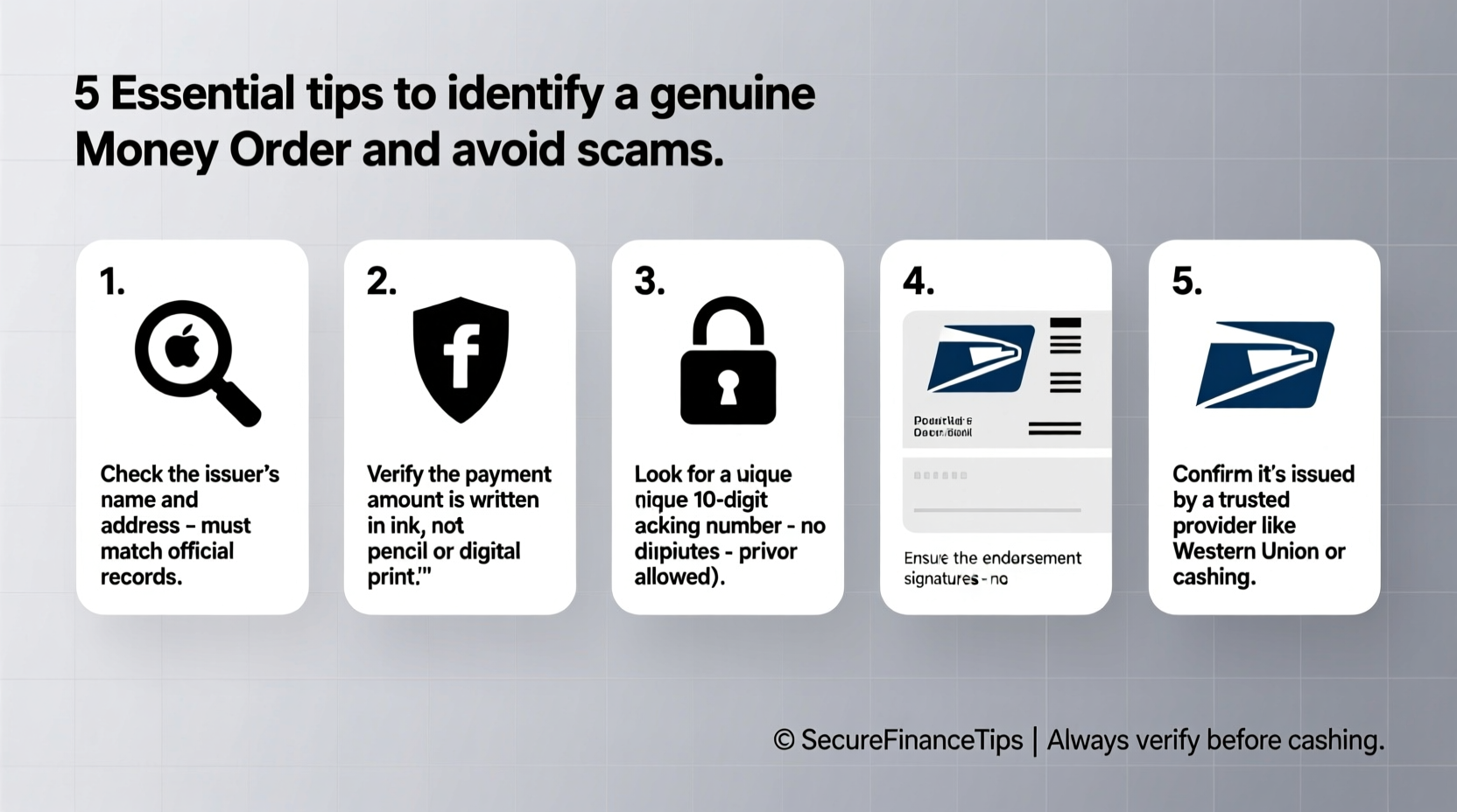 5 essential tips to identify a genuine money order and avoid scams