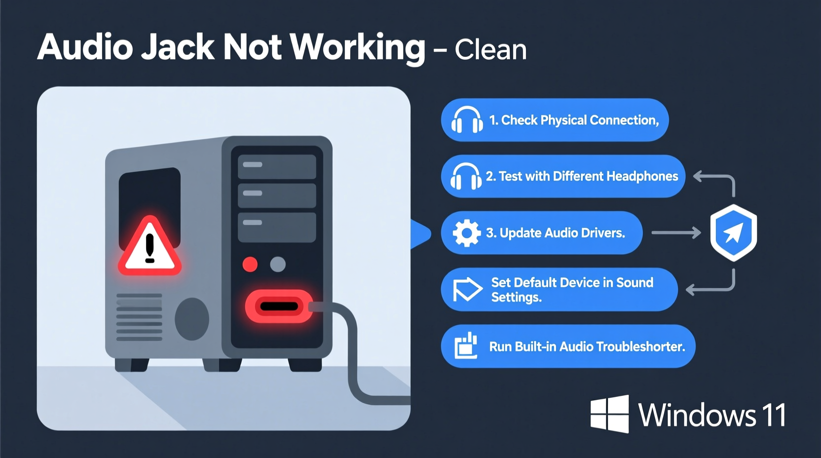 audio jack not working troubleshooting tips for your pc