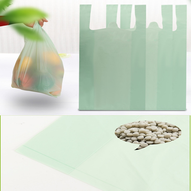 Wholesale custom retail rice restaurant t-shirt plastic packaging roll garbage bag