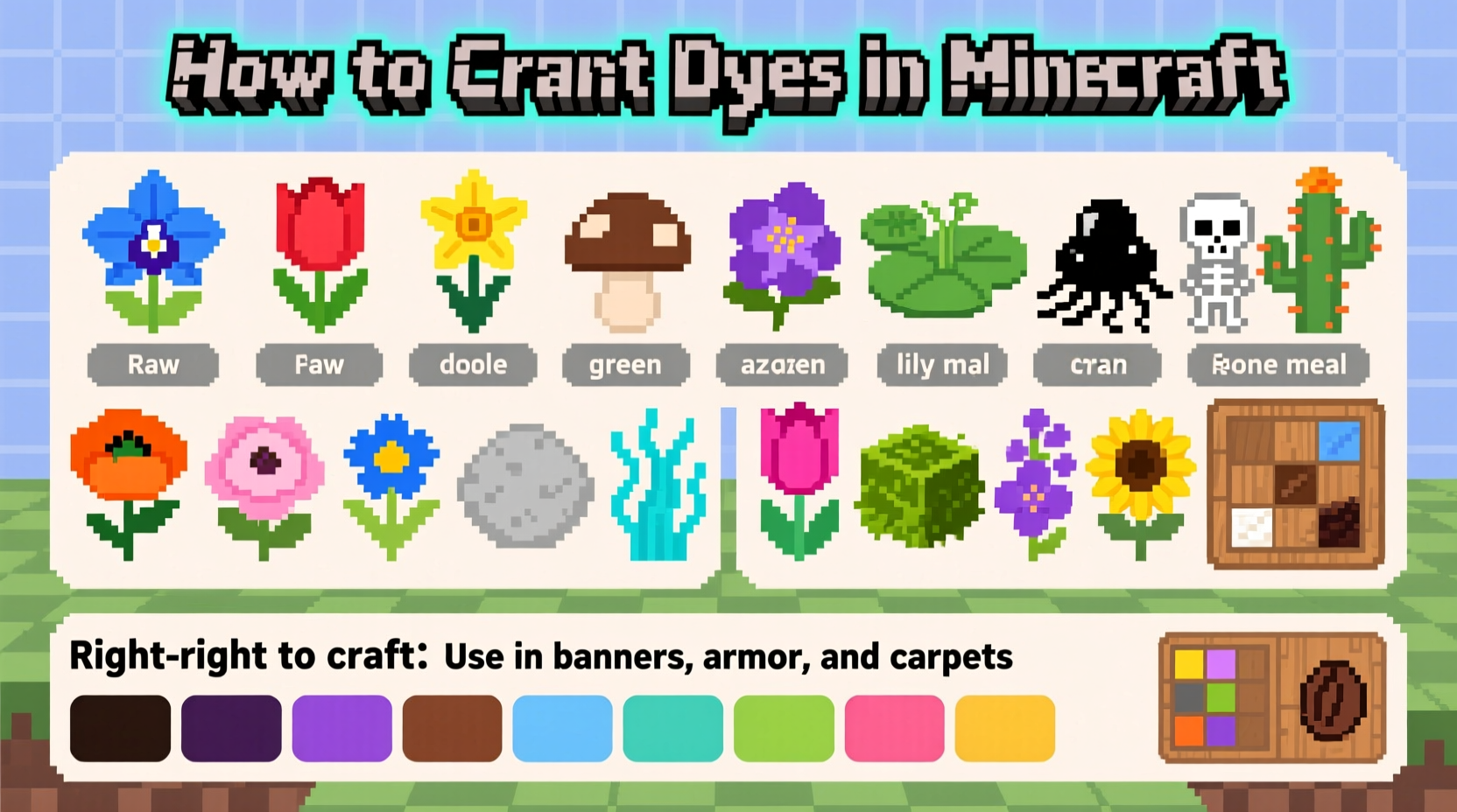 Minecraft Dye Crafting: Complete Color Guide