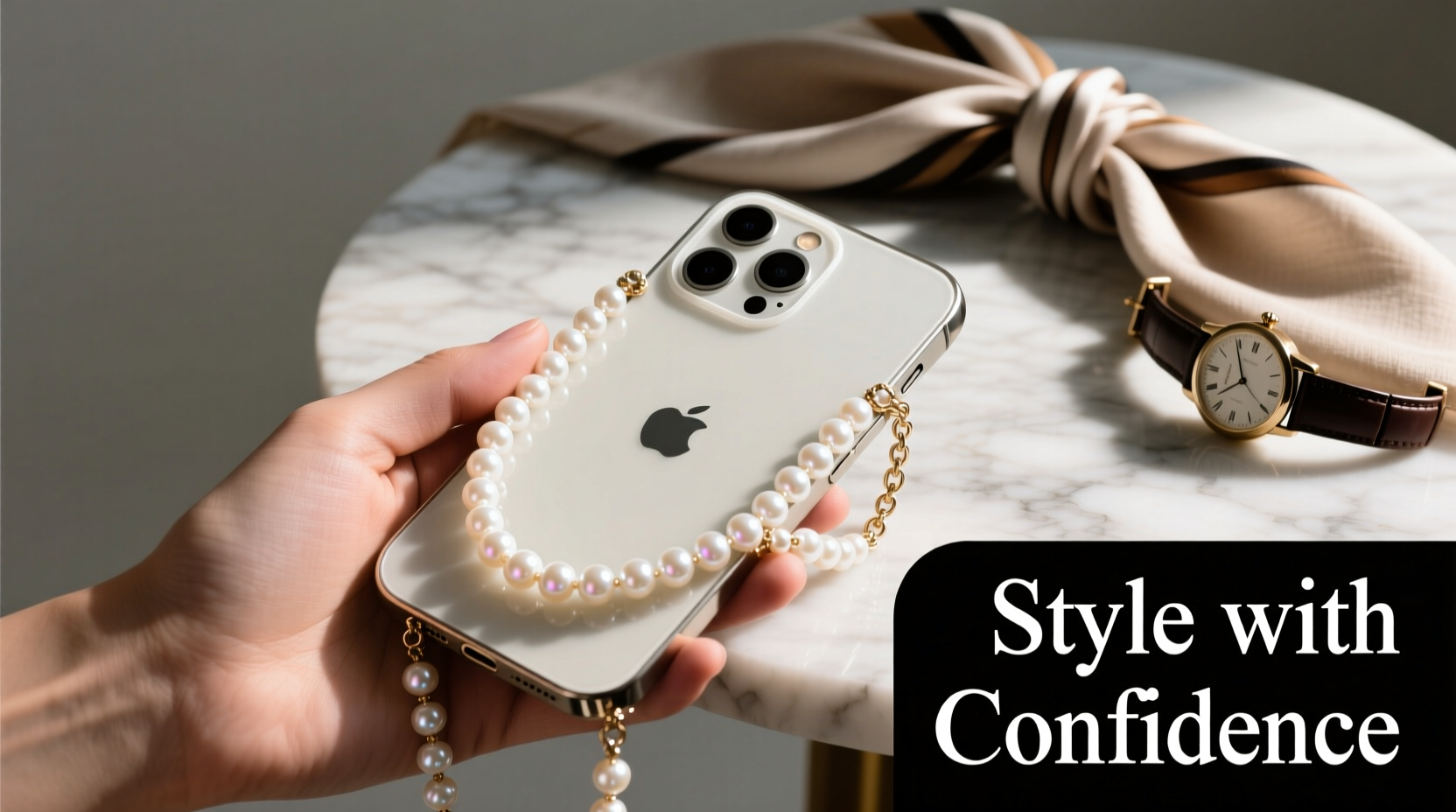 elegant and practical tips for styling your pearl chain phone case with confidence