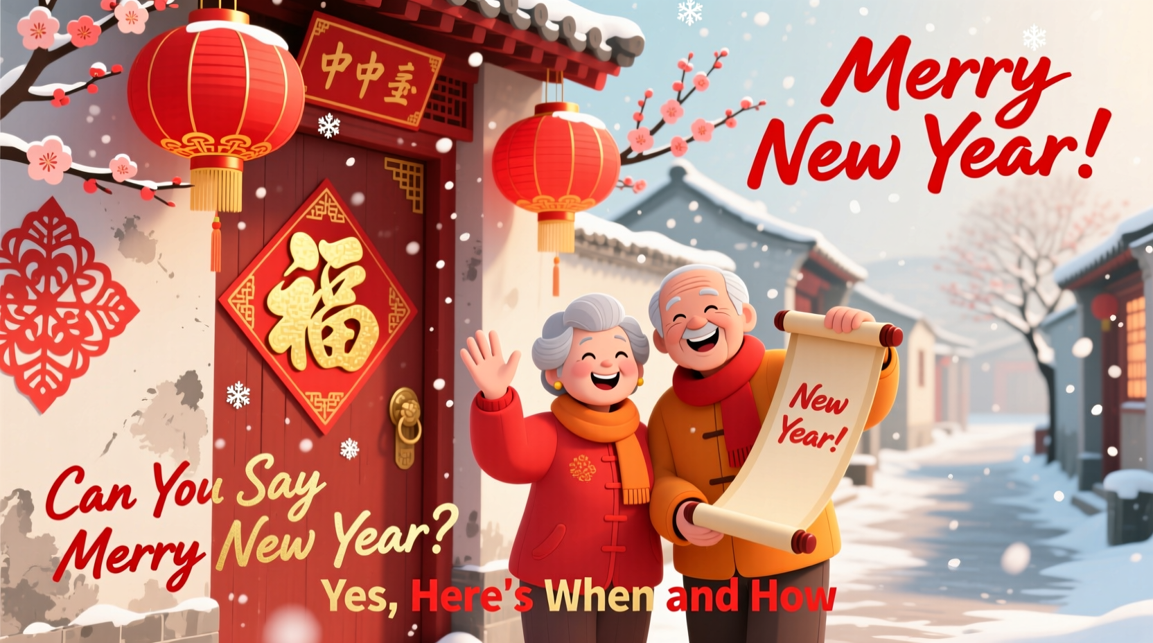 can you say merry new year