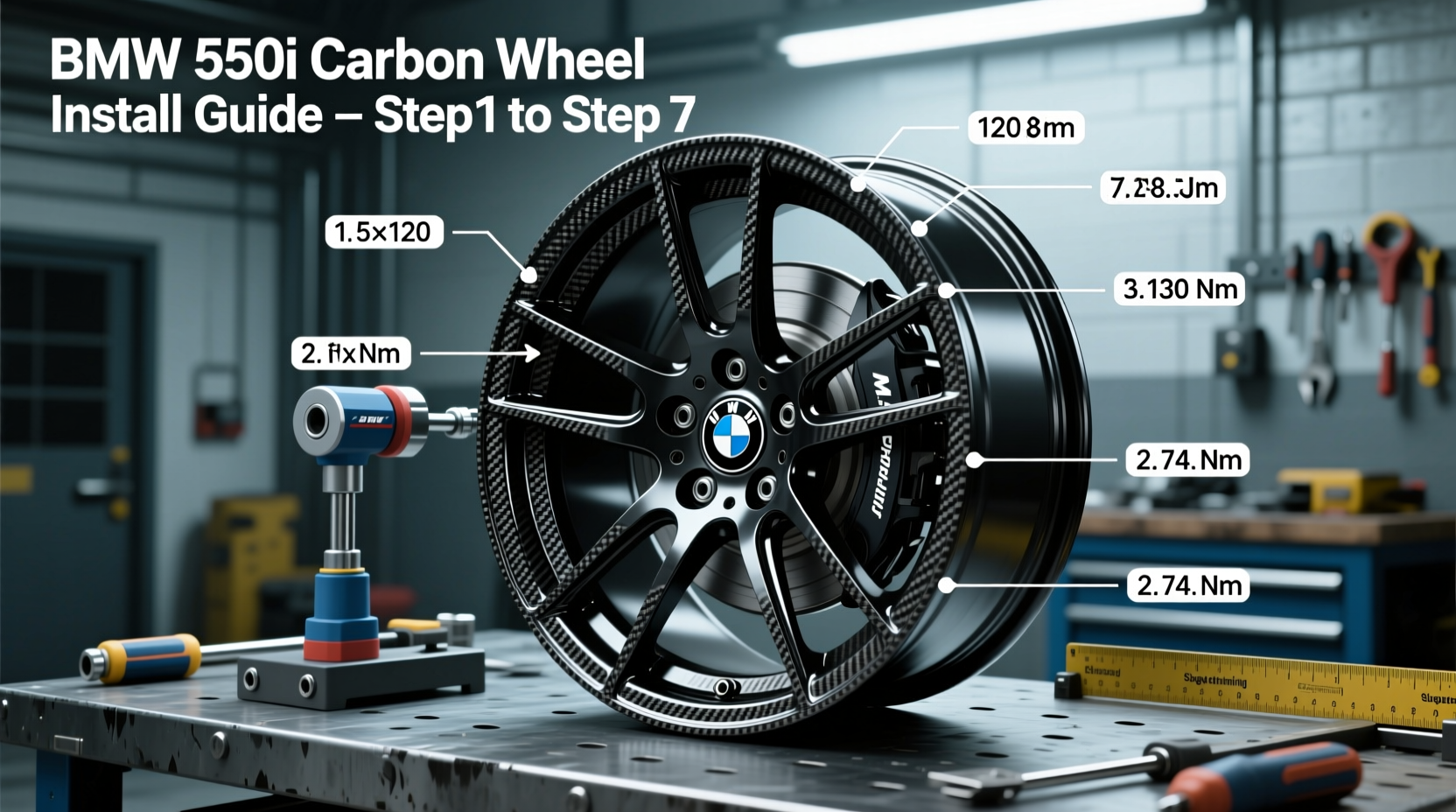 550i carbon wheel install guide