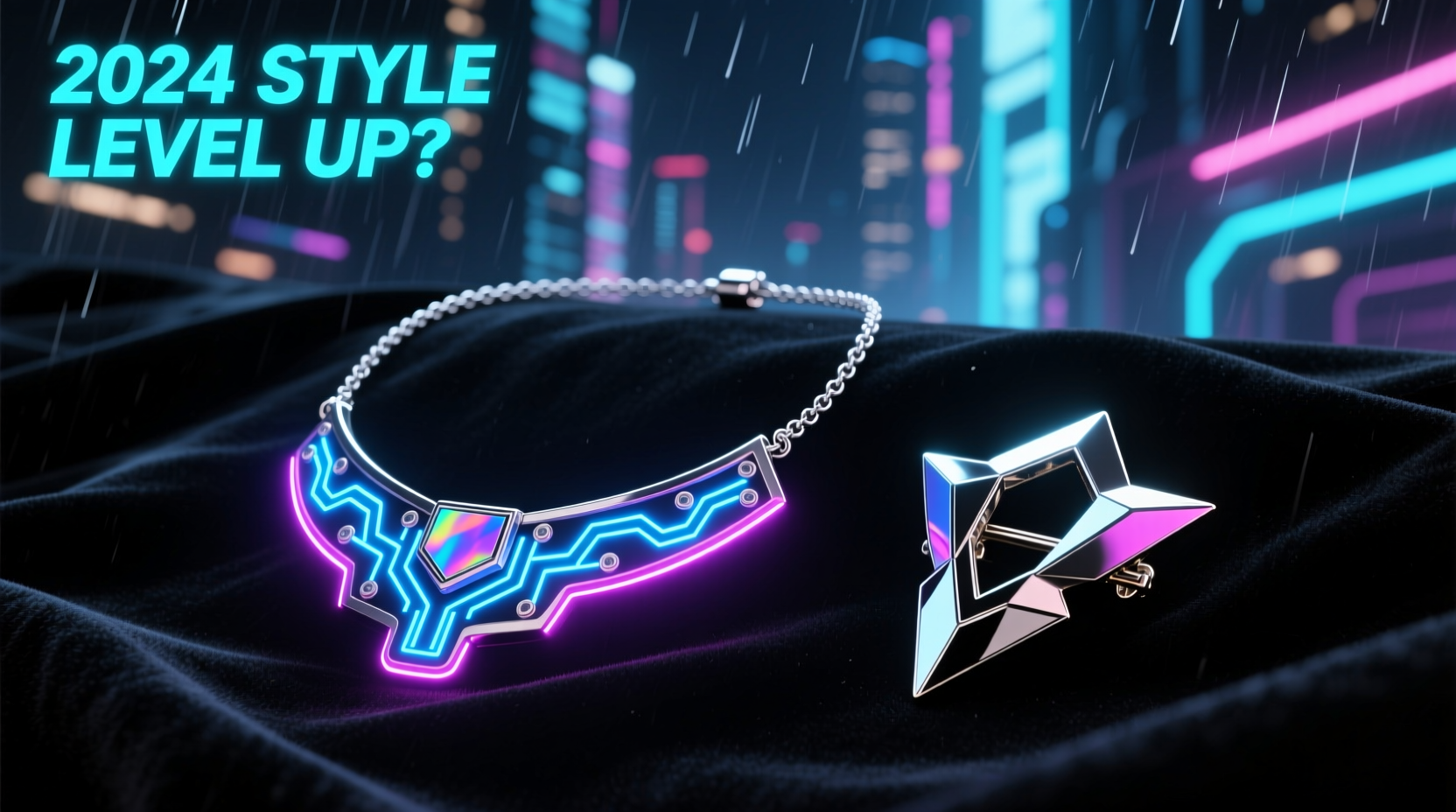cyberpunk necklace vs statement brooch which one levels up your style in 2024