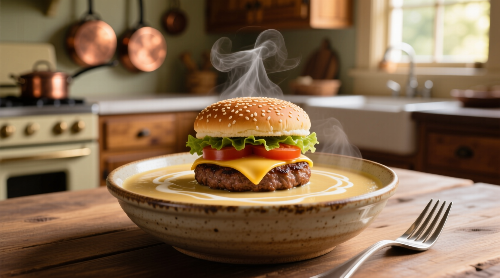 creamy potato soup with hamburger