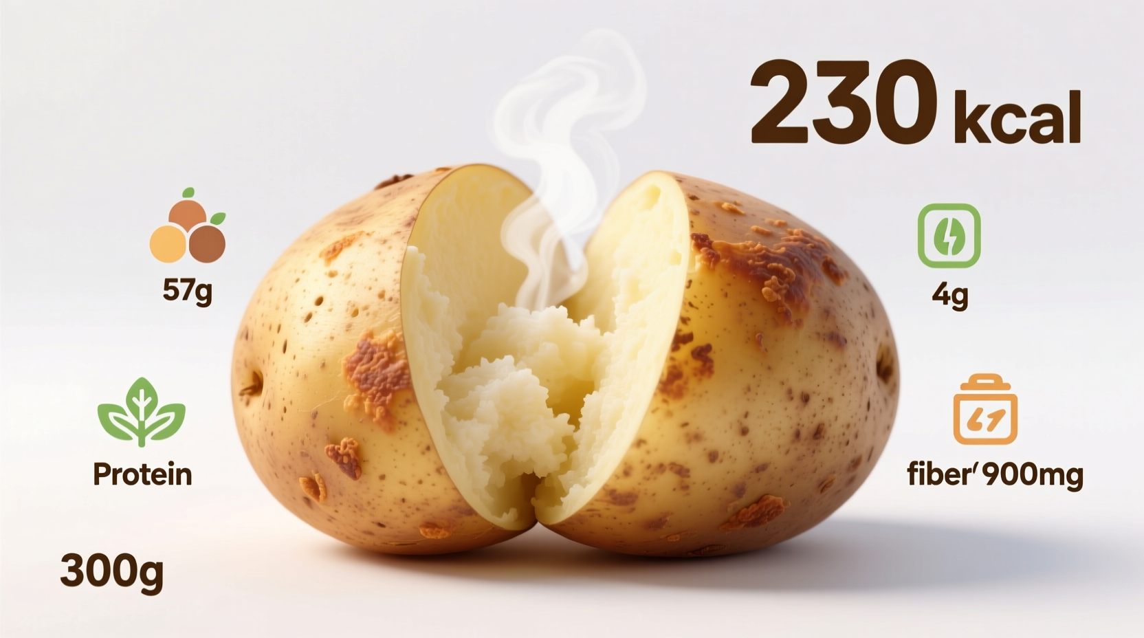 calories in a large baking potato