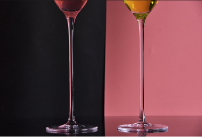 Customized logo design lead free stemless crystal wine glass