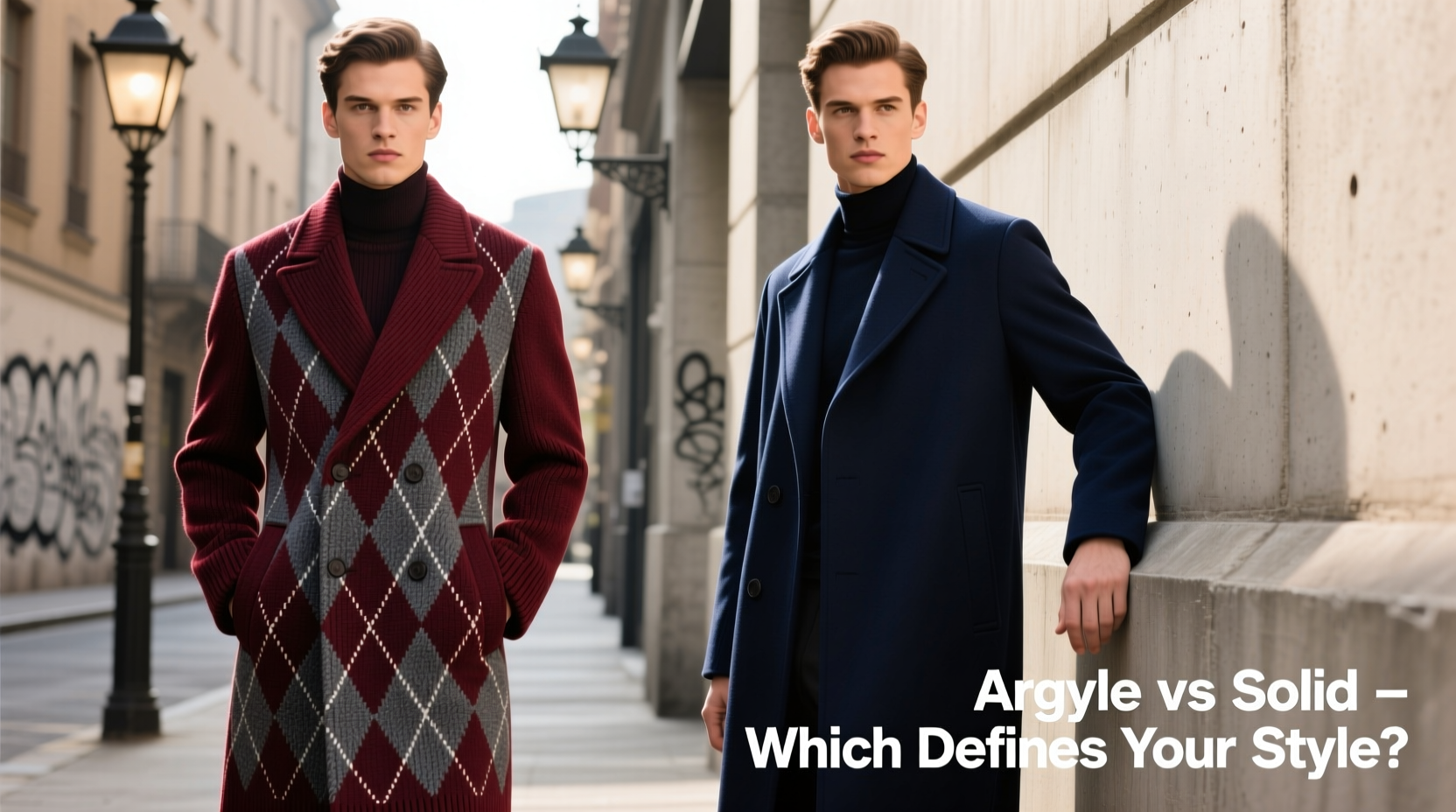 argyle vs solid color coat which one makes you look more stylish
