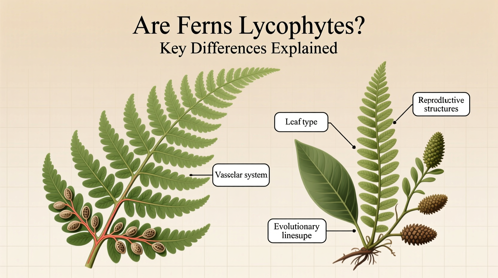 are ferns lycophytes