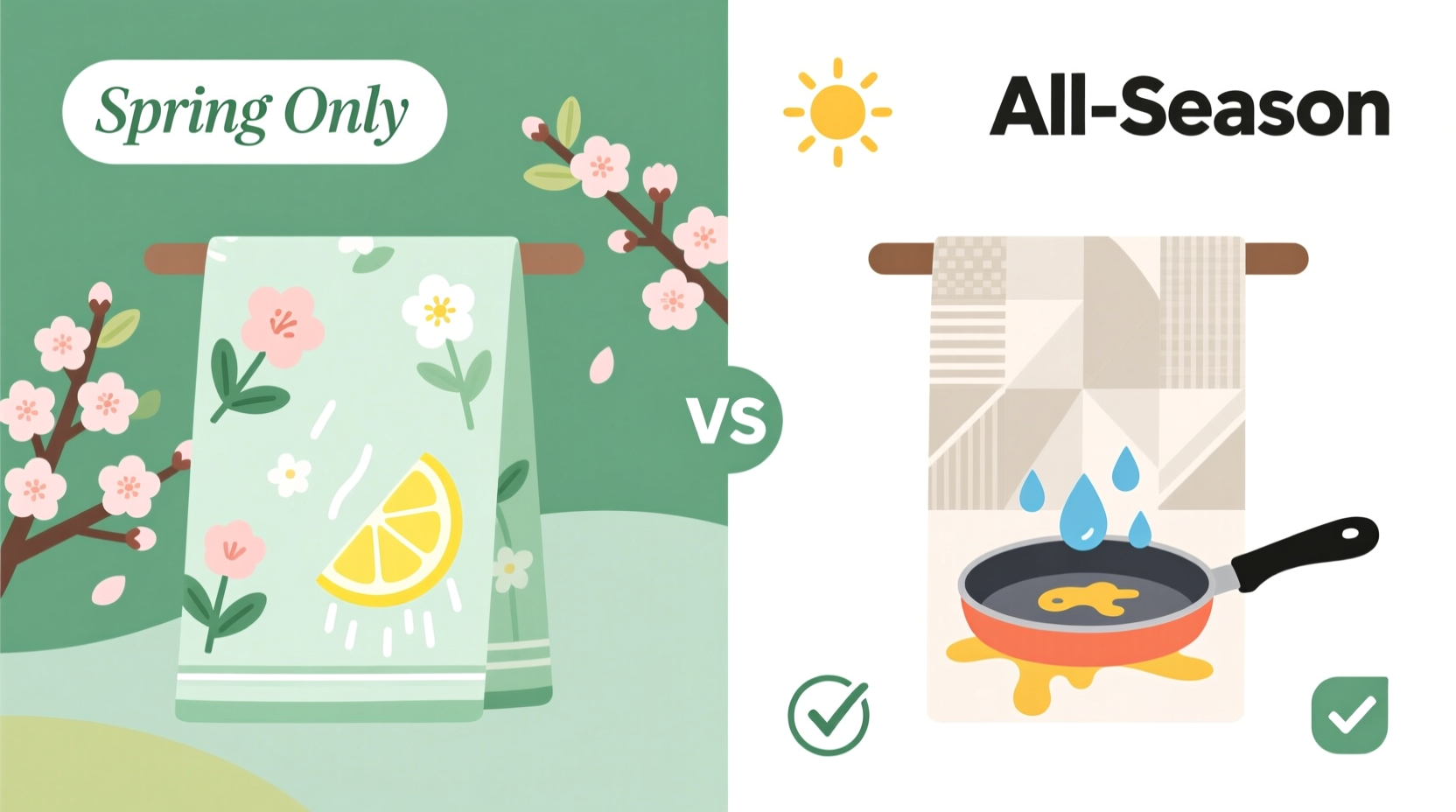 spring vs all season dish towels does it really matter which you use