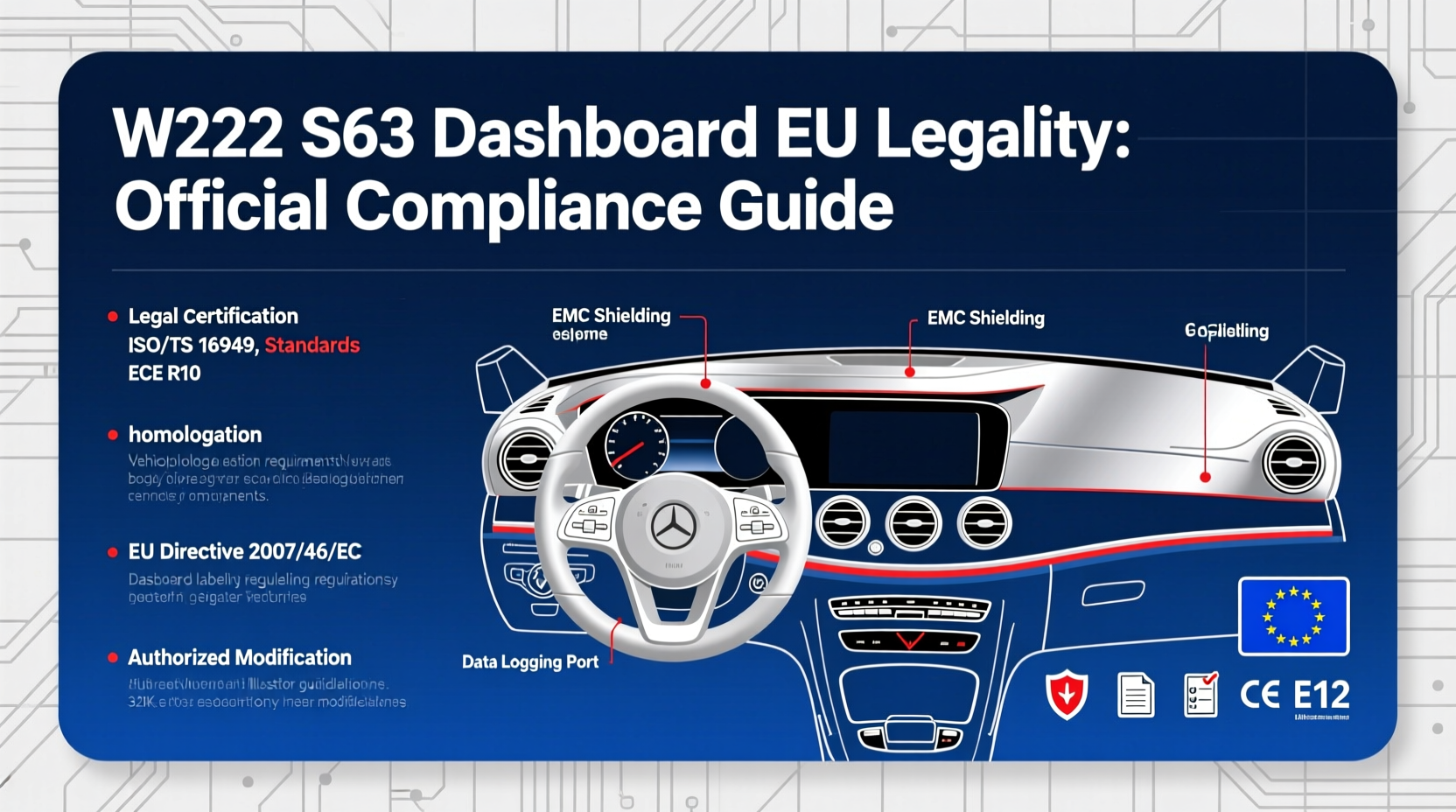 w222 s63 dashboard eu legality