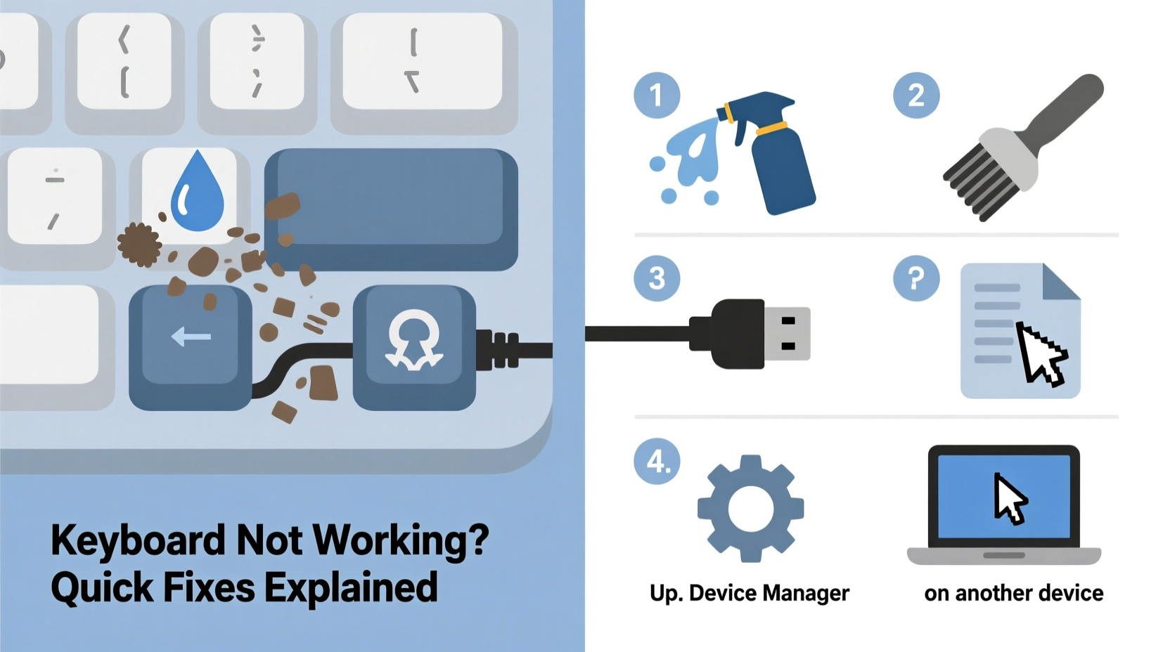 keyboard not working reasons and quick fixes explained