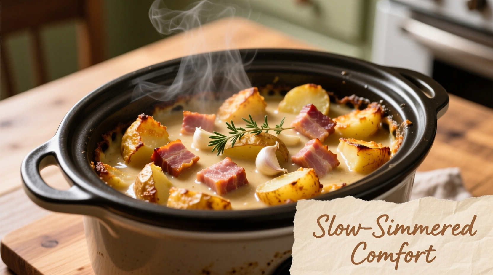 Perfect Crock Pot Ham Potato Casserole Recipe (Easy & Creamy)