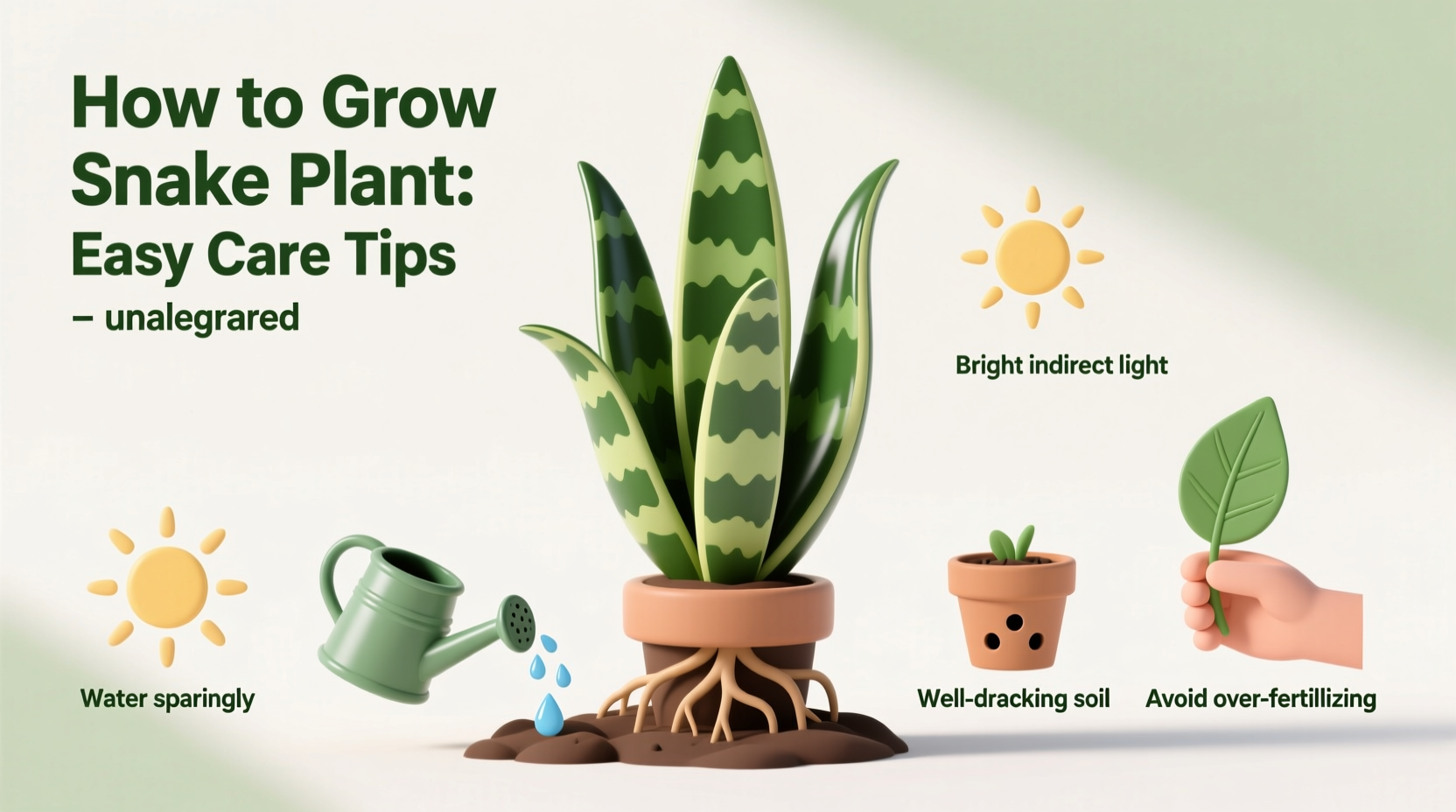 how to grow snake plant