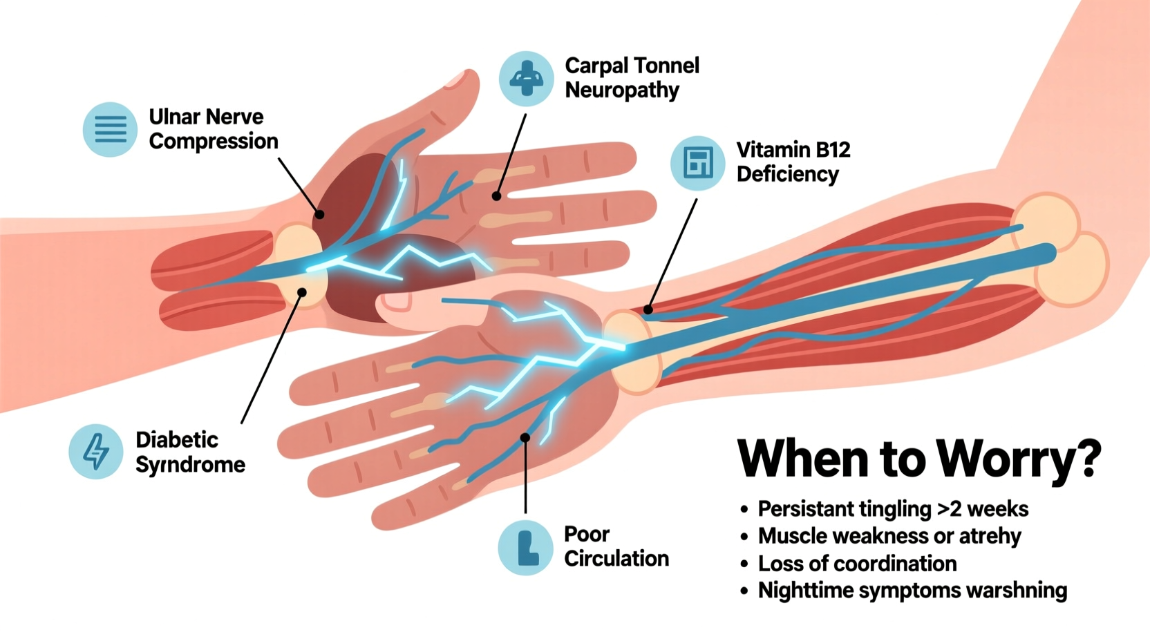 why are my hands tingling common causes when to worry