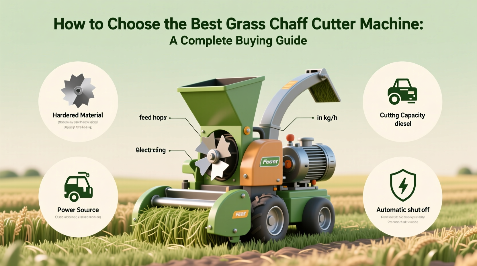 Chaff Magazine Rotation How to Choose the Best Grass Chaff Cutter Machine: A Complete Buying Guide