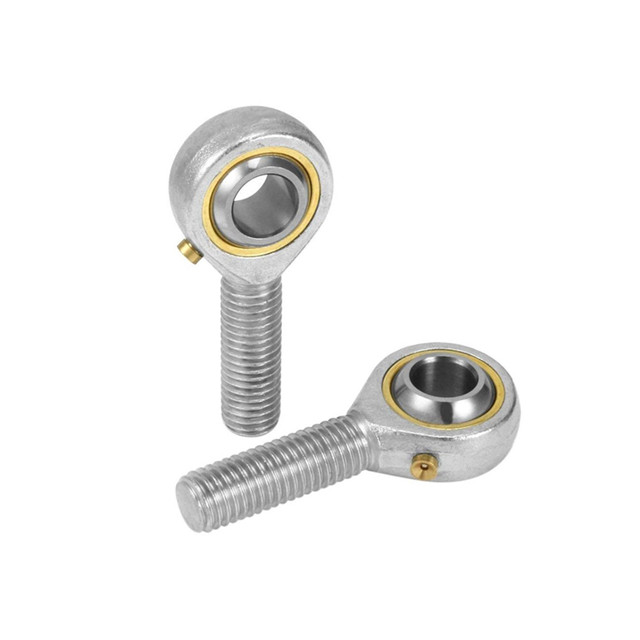 FOCMKEAS POSB6 Spherical Rod End Bearings 0.375"(3/8") Bore Pre-Lubricated Joint Bearings Set, Self-Lubricating Rod End Male Thread Connector Bearing With 3/8-24 UNF Jam Nut - View #7
