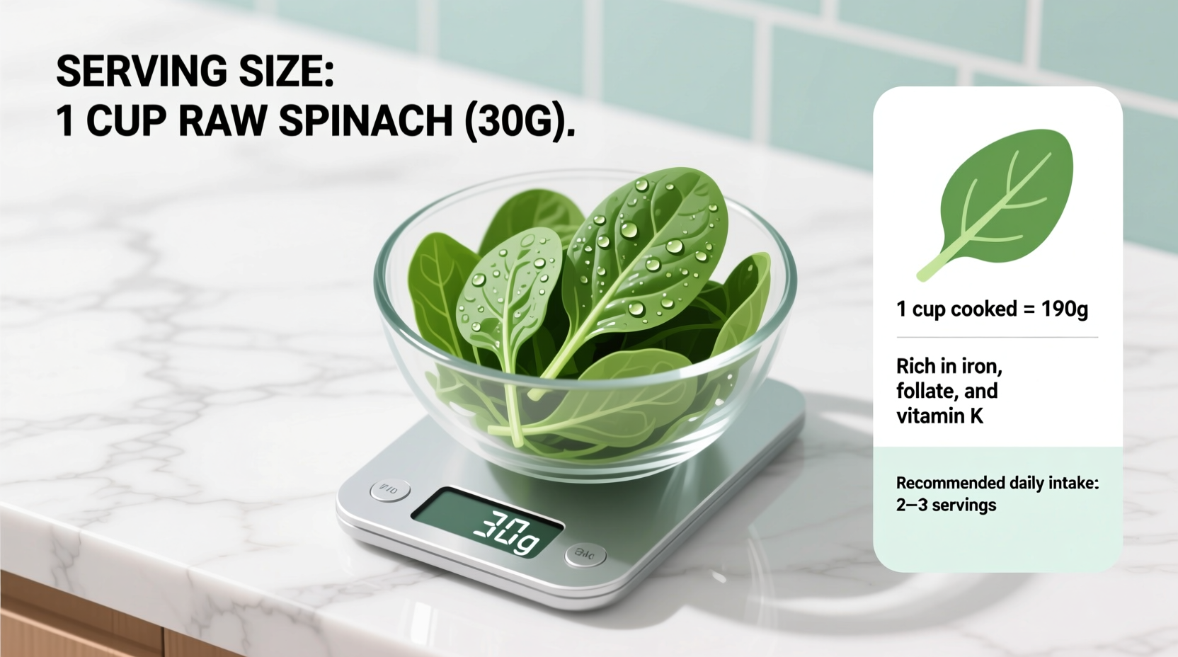 Spinach Serving Size: Raw vs Cooked Measurements