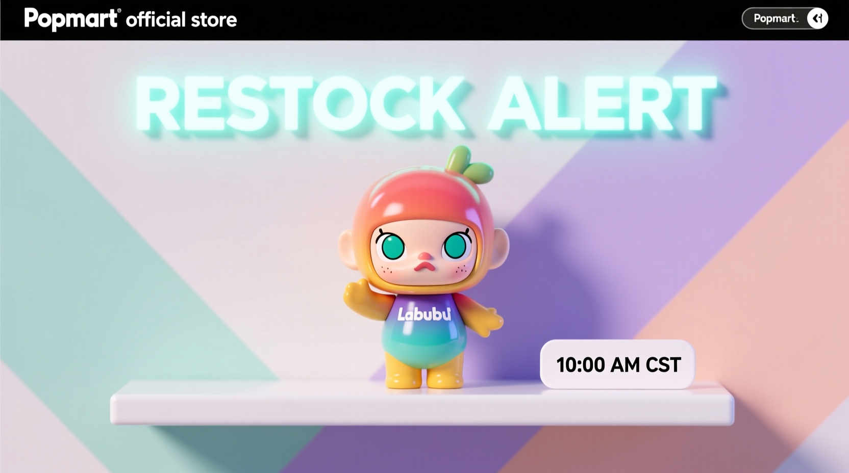 what time do labubu restock on popmart