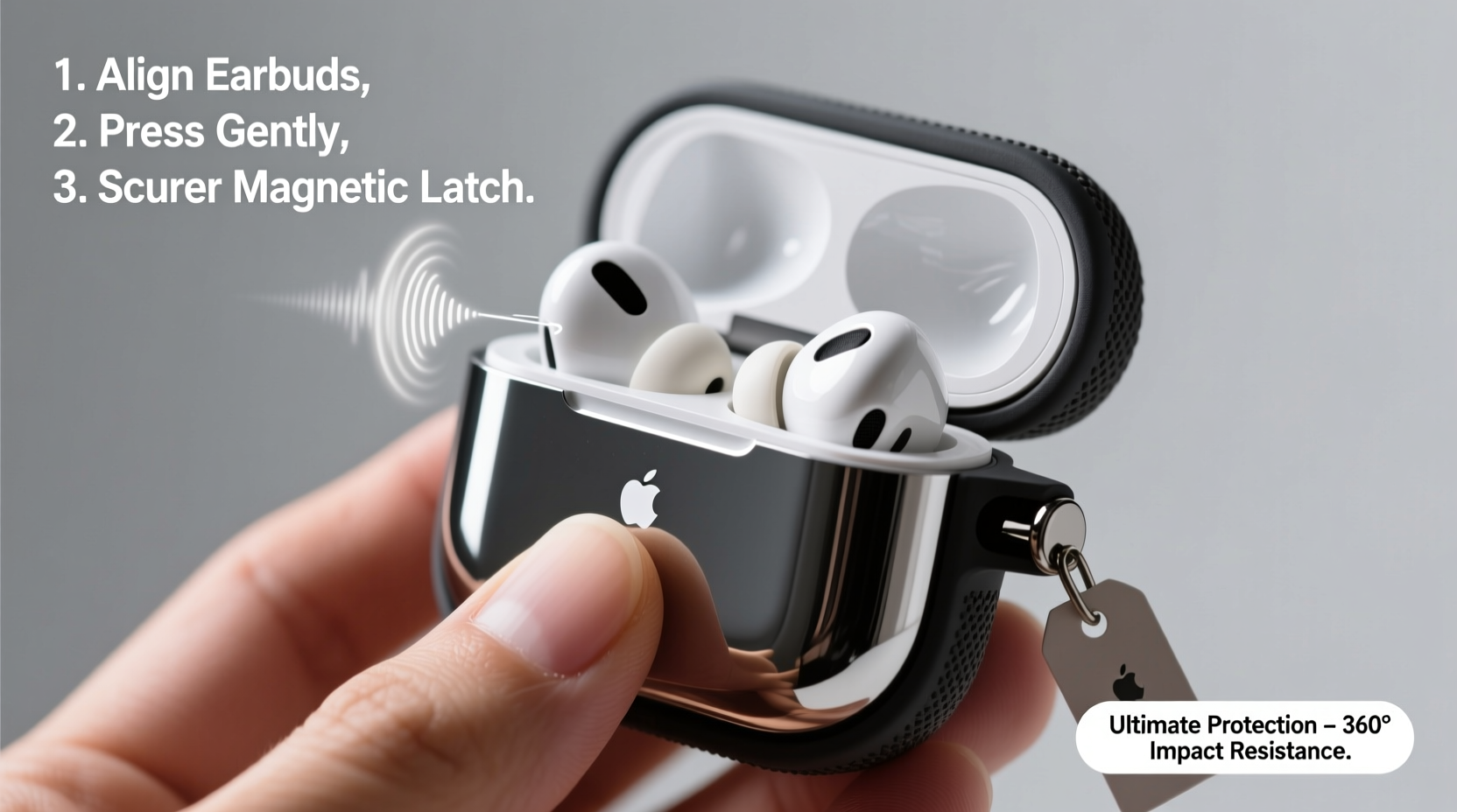 step by step guide installing and securing an earphone case on your airpods for ultimate protection