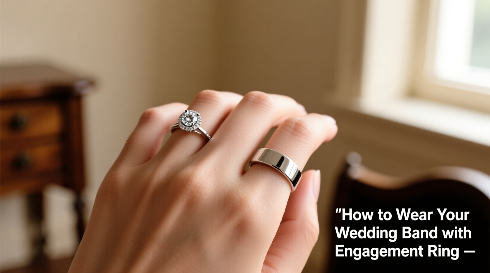 how do you wear wedding band with engagement ring