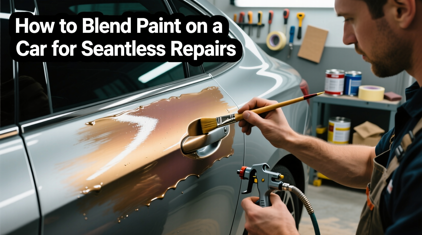 how do you blend paint on a car