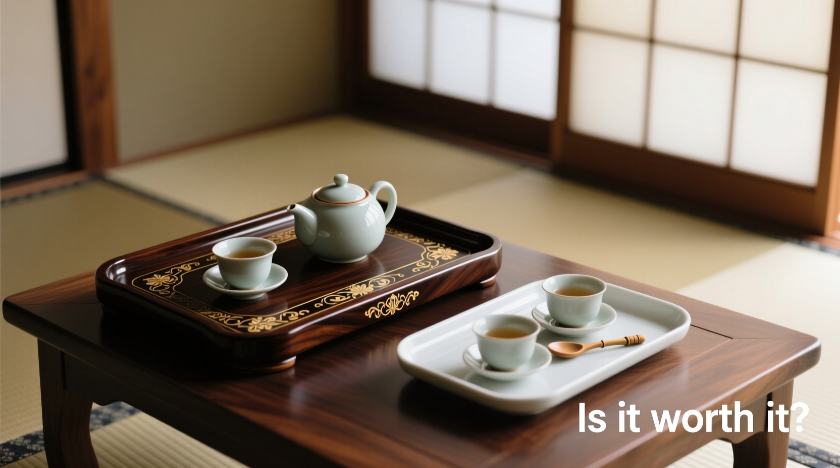 is a fancy tea tray really worth it or is a basic serving tray good enough