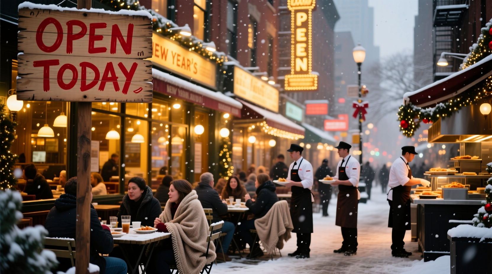 are restaurants open on new year day