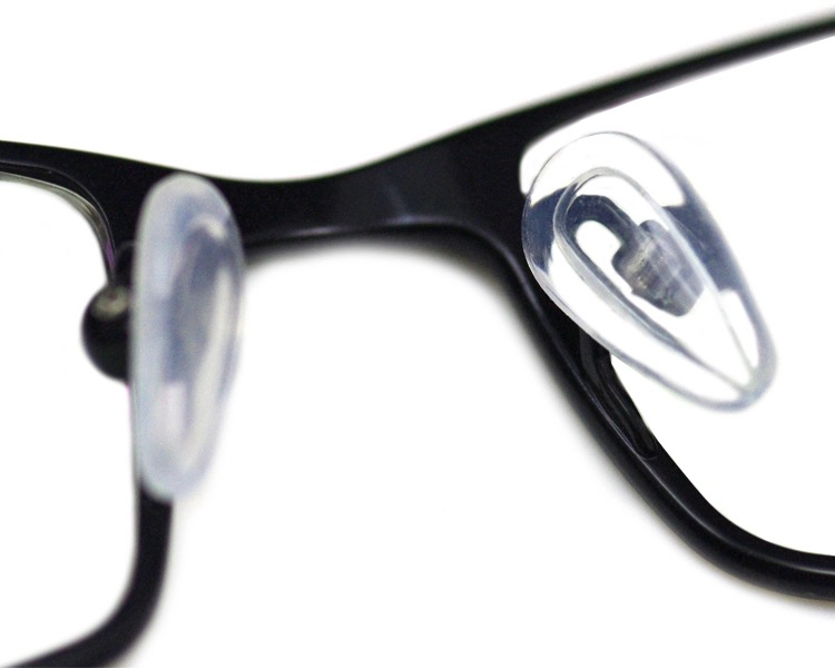 Eco-friendly transparent optical eyeglass glasses Part Spectacle anti-slip rubber plug-in accessories Soft silicone nose pads