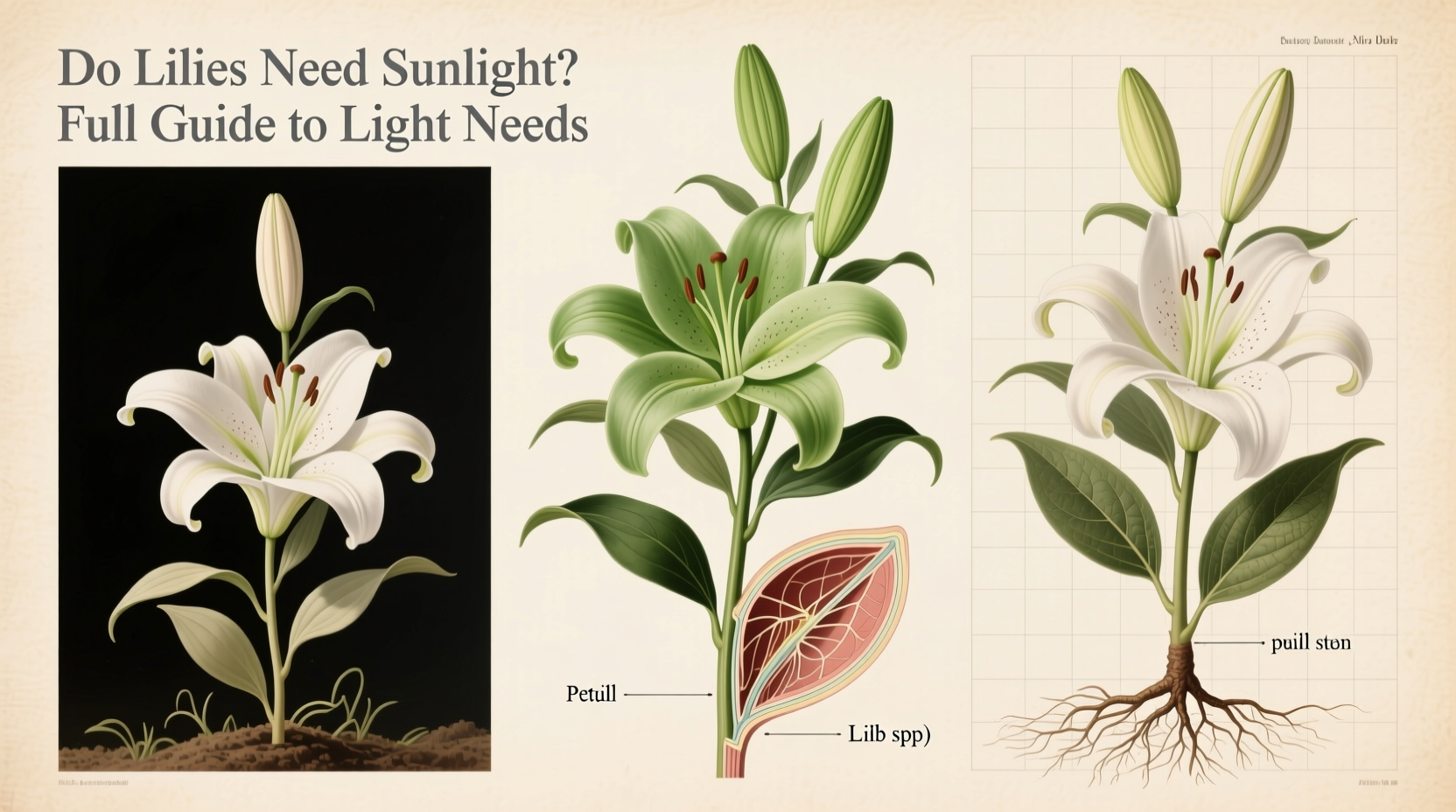 do lilies need sunlight