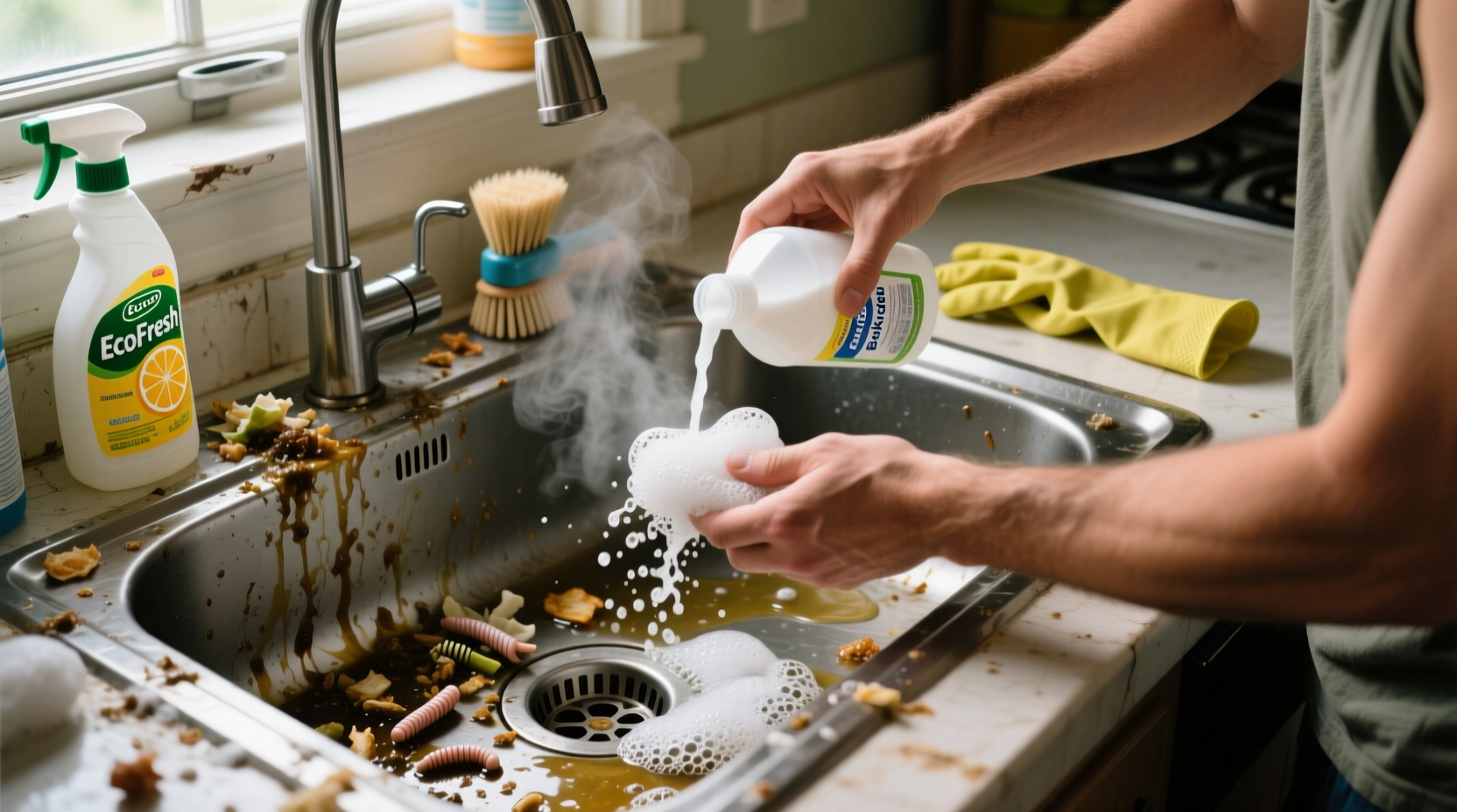 how to fix a stinky sink