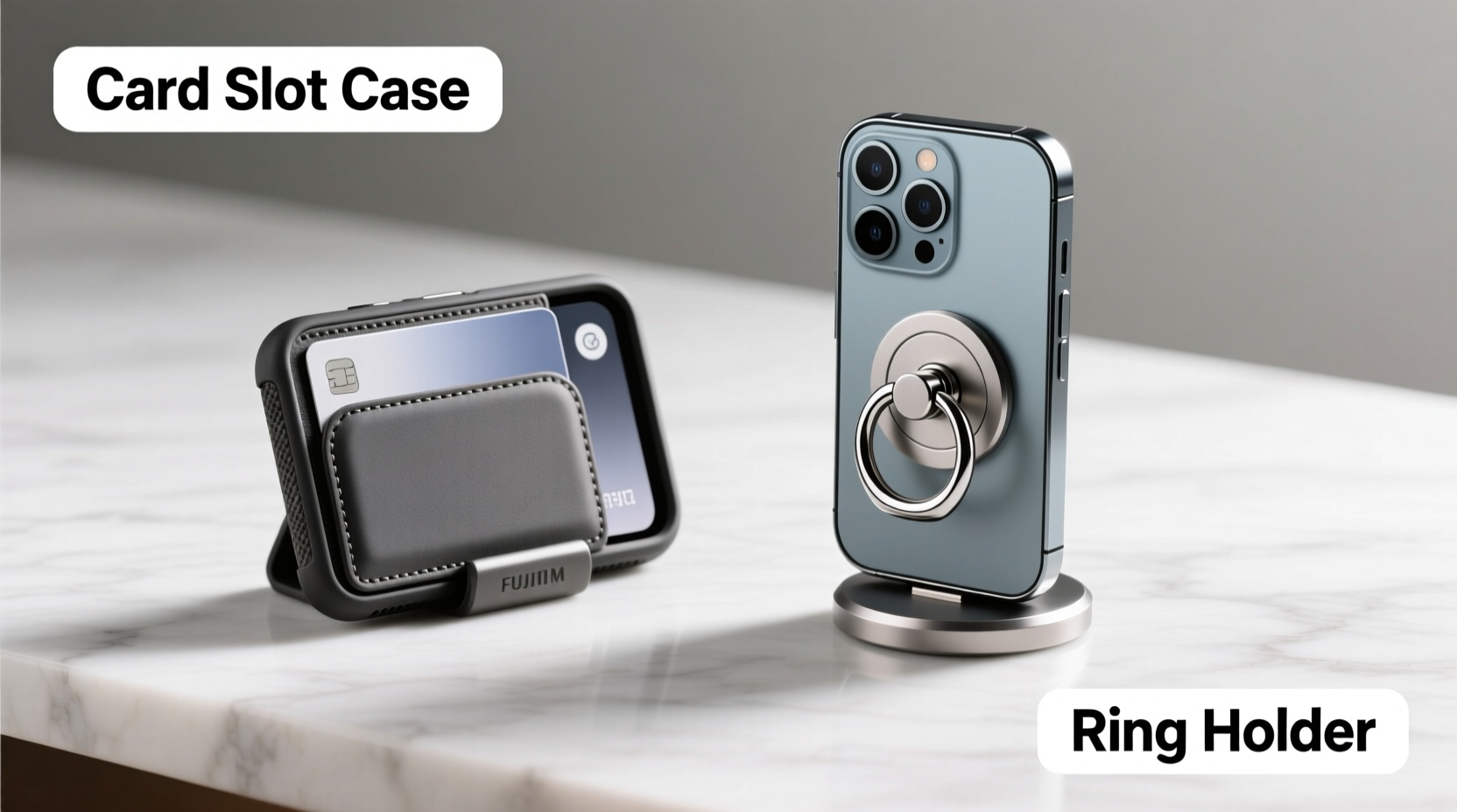 card slot case vs ring holder which phone grip do people actually prefer