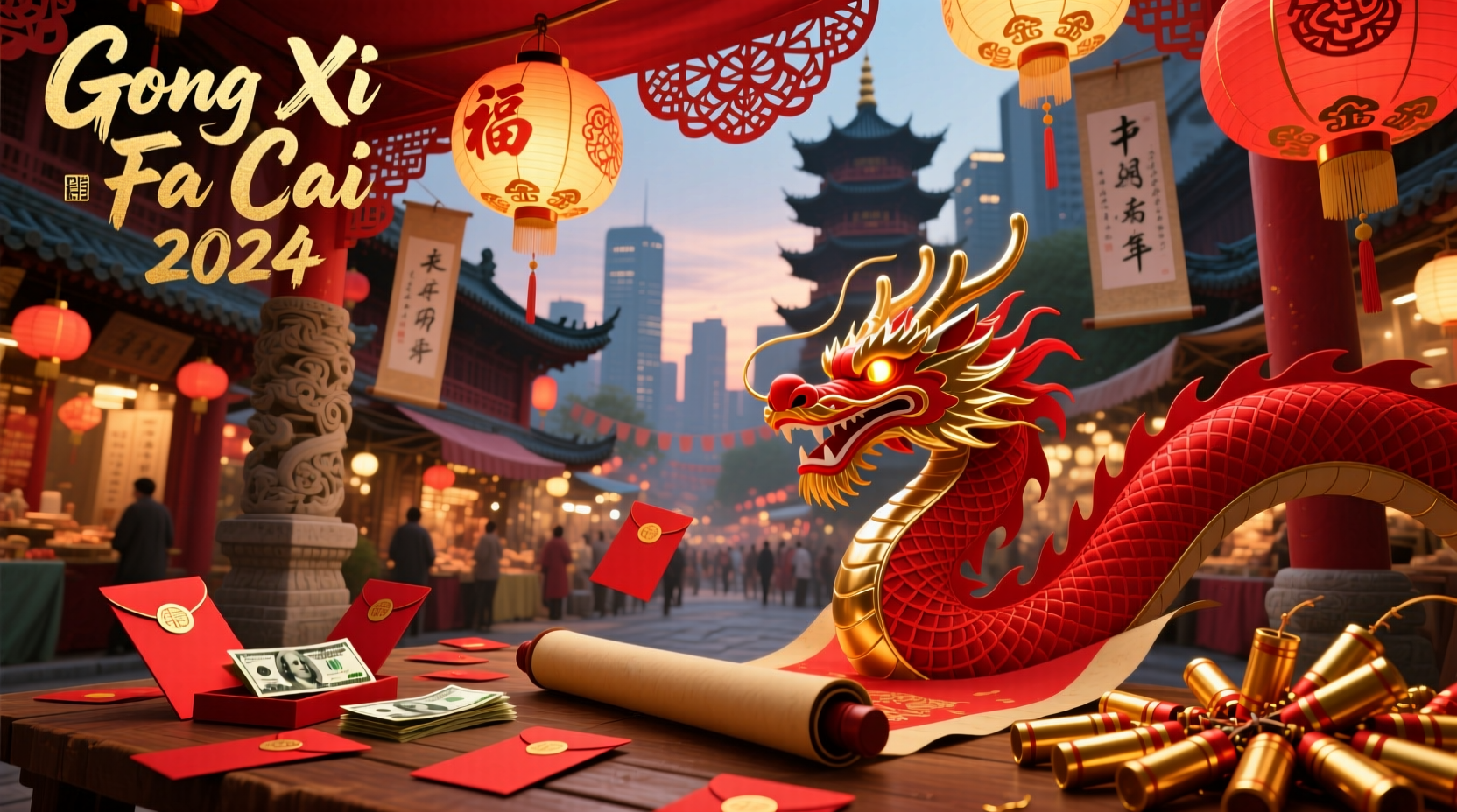 what are the colors for chinese new year 2024