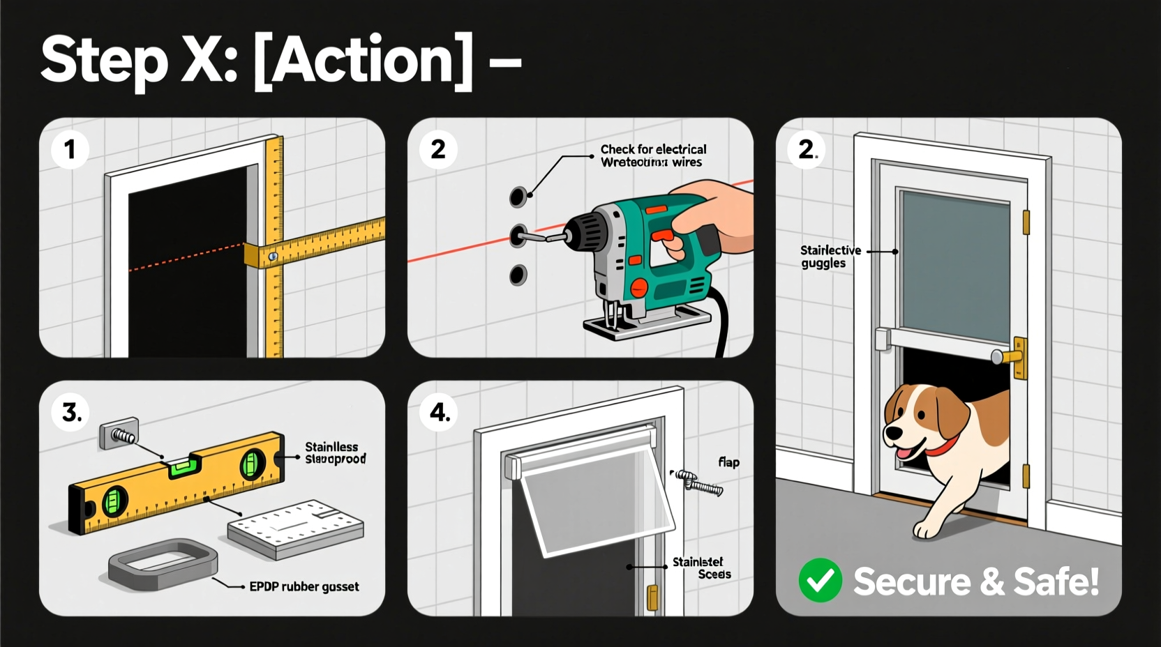 the ultimate step by step guide to installing a dog door in any wall safely and securely