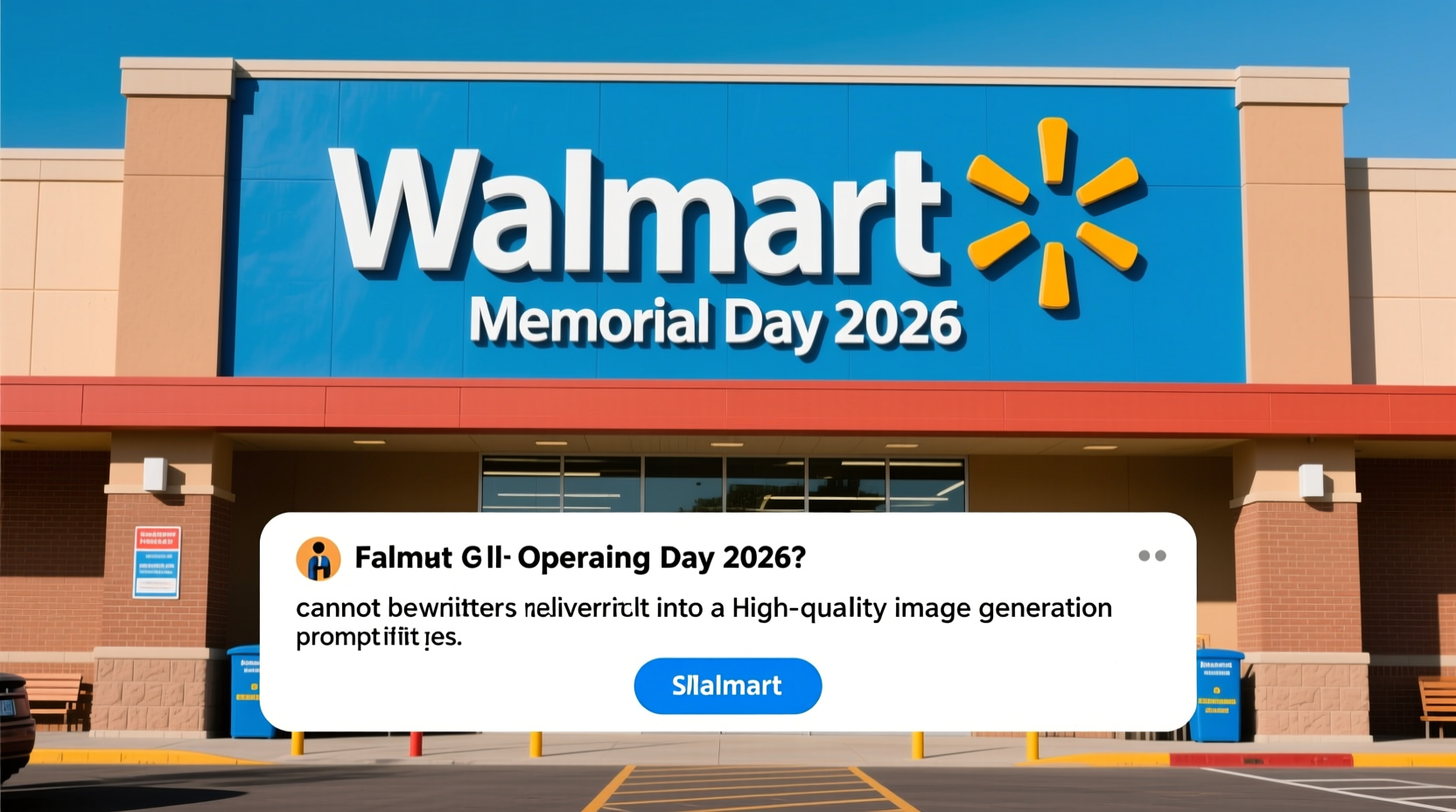 is walmart open on memorial day 2026 hours