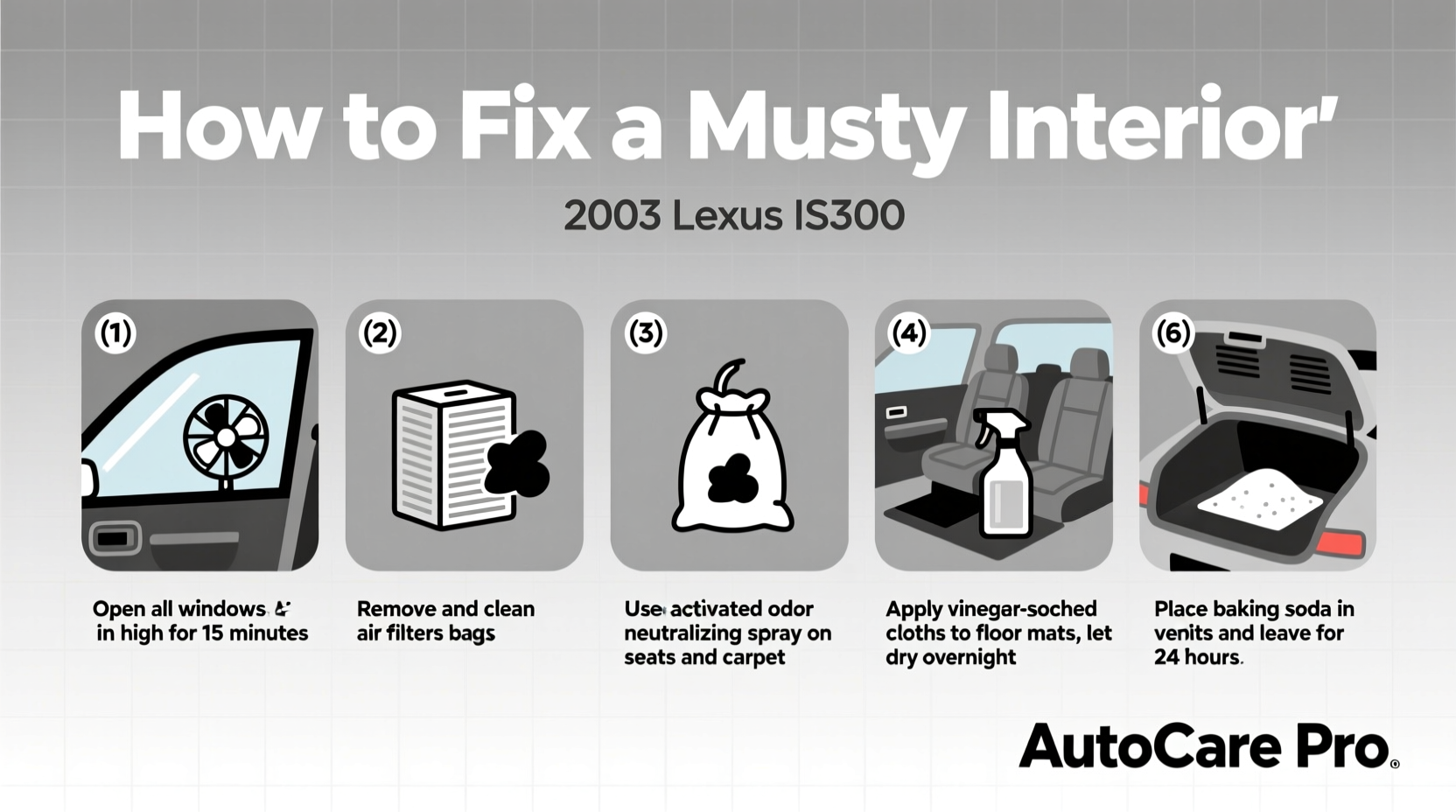 How to Fix a Musty Interior in a 2003 Lexus IS300