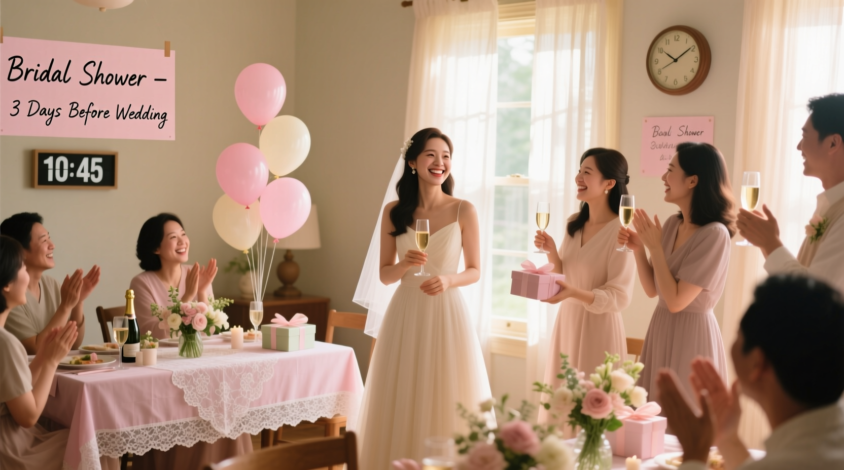 how long before the wedding is the bridal shower