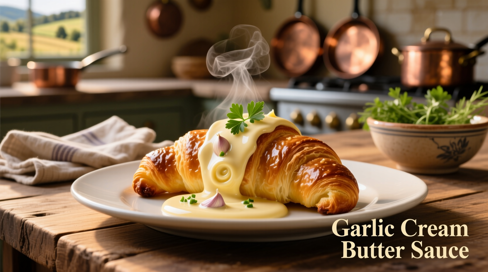 garlic cream butter sauce