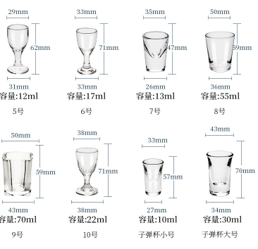 Promotional 50ml Whisky Glass Shot Logo Printed Custom Branded Whisky Glass Shot Glass Cup