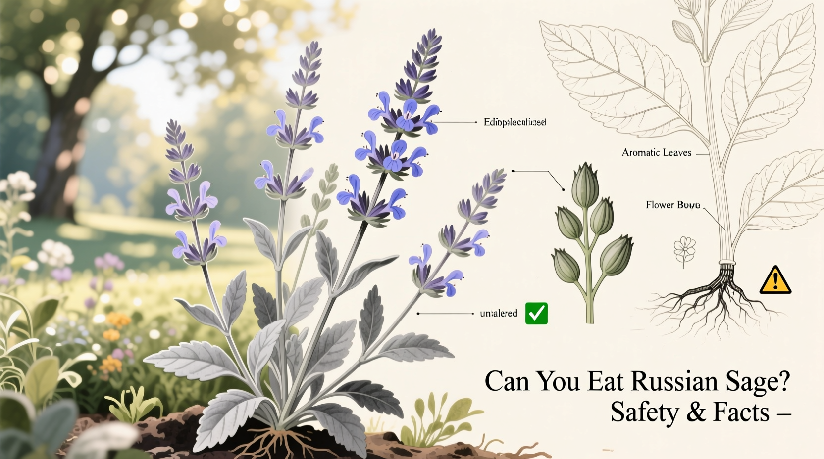 can you eat russian sage
