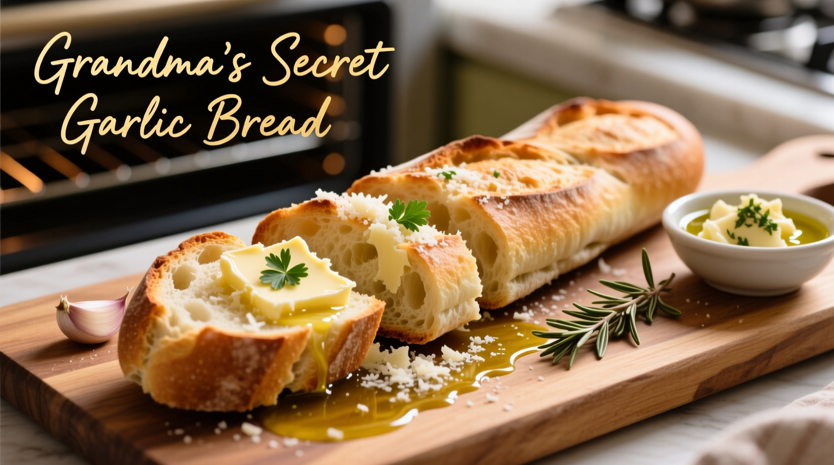 Perfect Homemade Garlic Bread Recipe in 25 Minutes