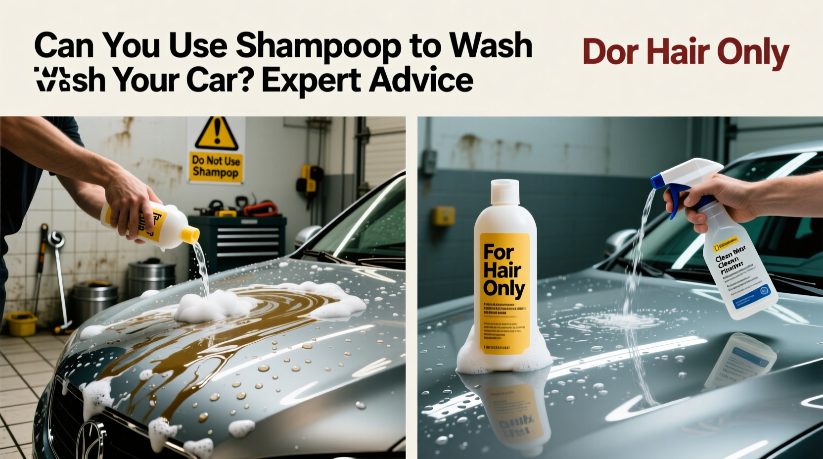 can i use shampoo to wash my car
