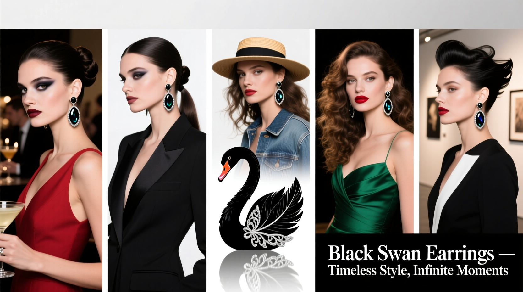 versatile ways to style black swan earrings for every occasion