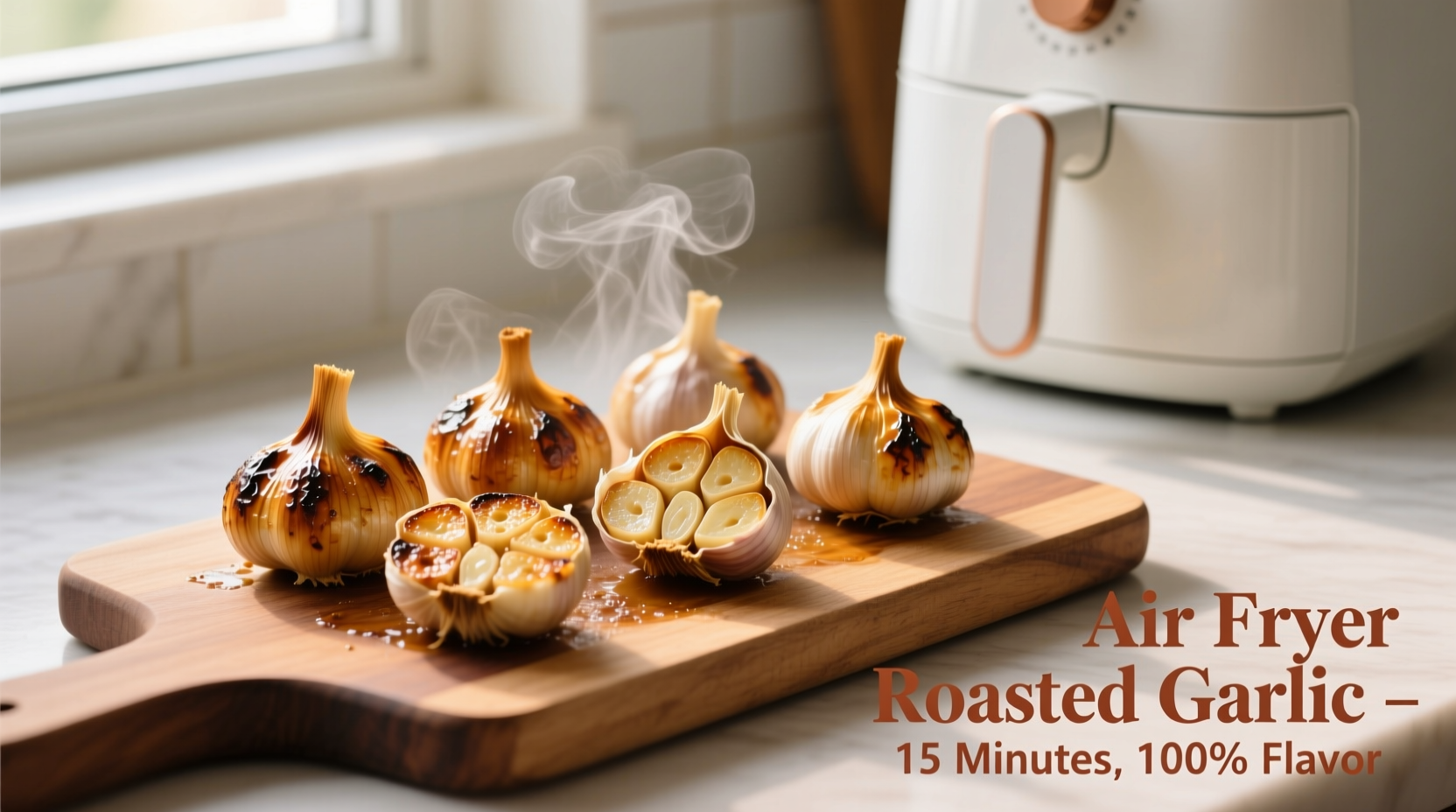 air fryer roasted garlic