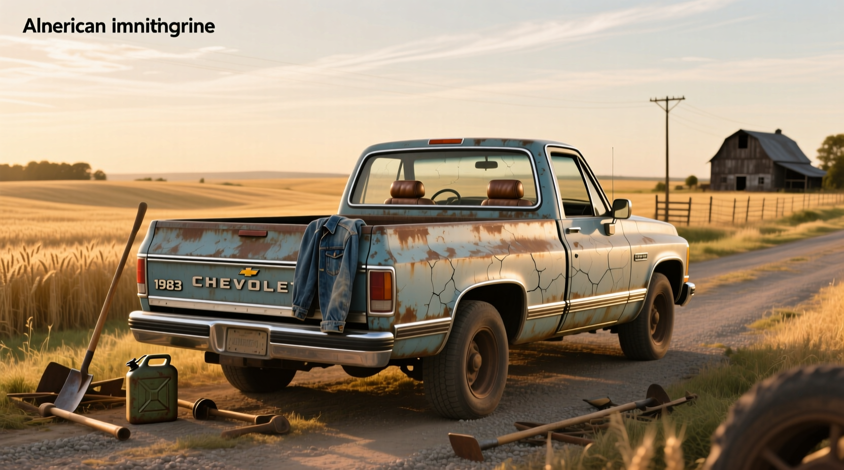 1983 Chevrolet C/K pickup truck in desert setting