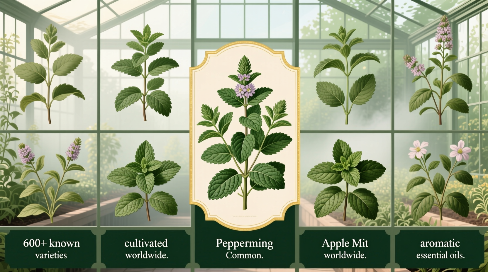 how many kinds of mint plants are there