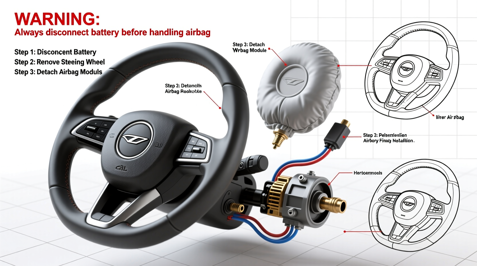 e53 heated steering wheel install