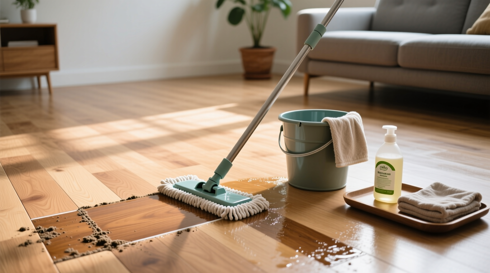 how to clean wood floors